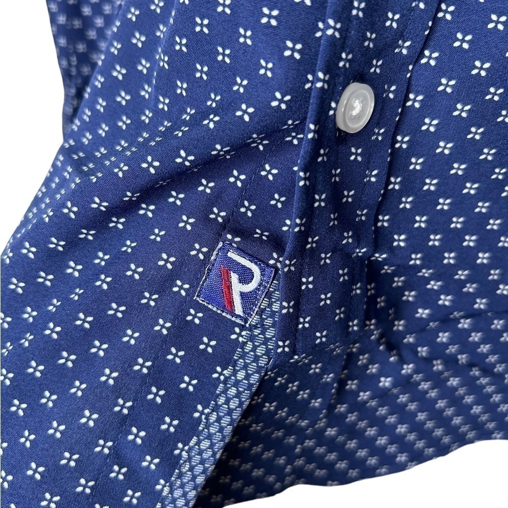 International Report Men’s Navy Stretch Long Sleeve Button Down Modern Fit Small - Picture 10 of 14
